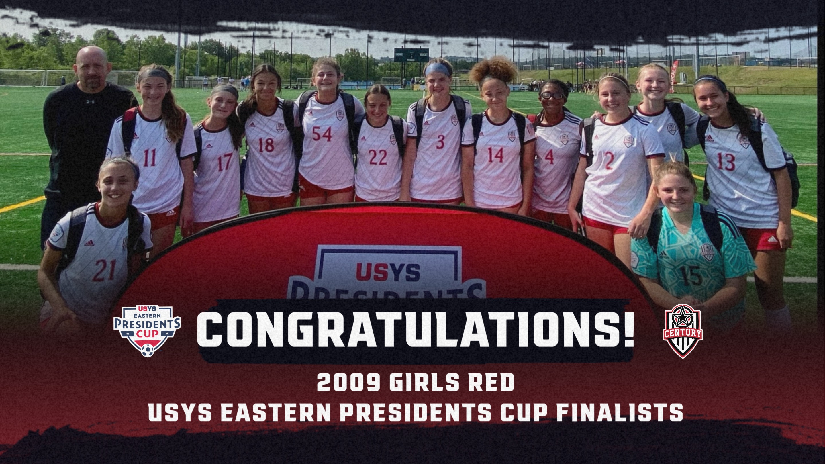 2009 Girls Red are Finalists at Eastern Presidents Cup Century FC